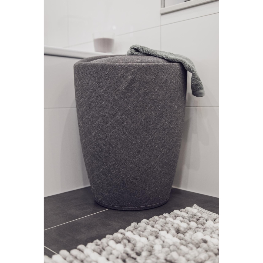 WENKO 22448100 - Taburete CANDY 36x50,5 cm gris/negro