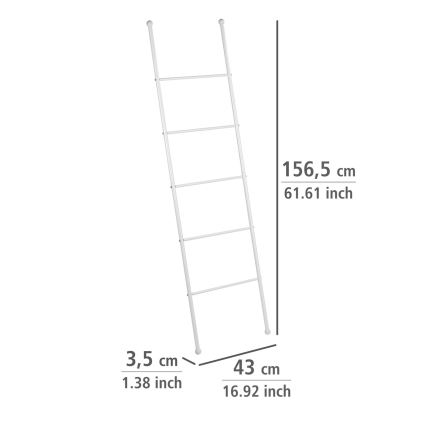 WENKO 22508100 - Soporte para toallas VIVA 43x156,5 cm blanco