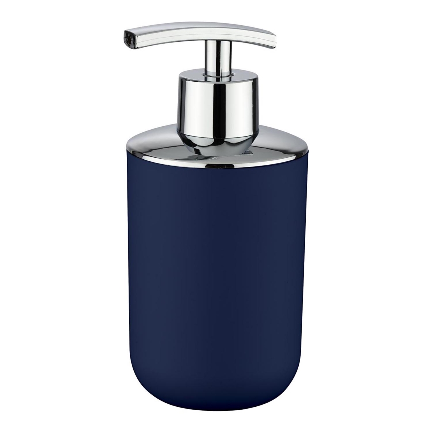 WENKO 22519100 - Dispensador de jabón BRASIL 320 ml azul/cromo brillante
