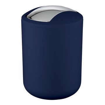 WENKO 22520100 - Papelera BRASIL 14x21 cm azul/cromo brillante