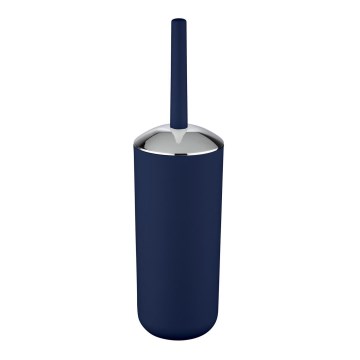 WENKO 22522100 - Cepillo de inodoro BRASIL 10x37 cm azul/cromado brillante