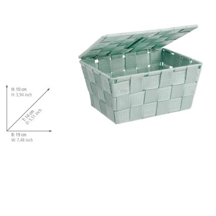 WENKO 22573100 - Cesta ADRIA 19x14 cm verde