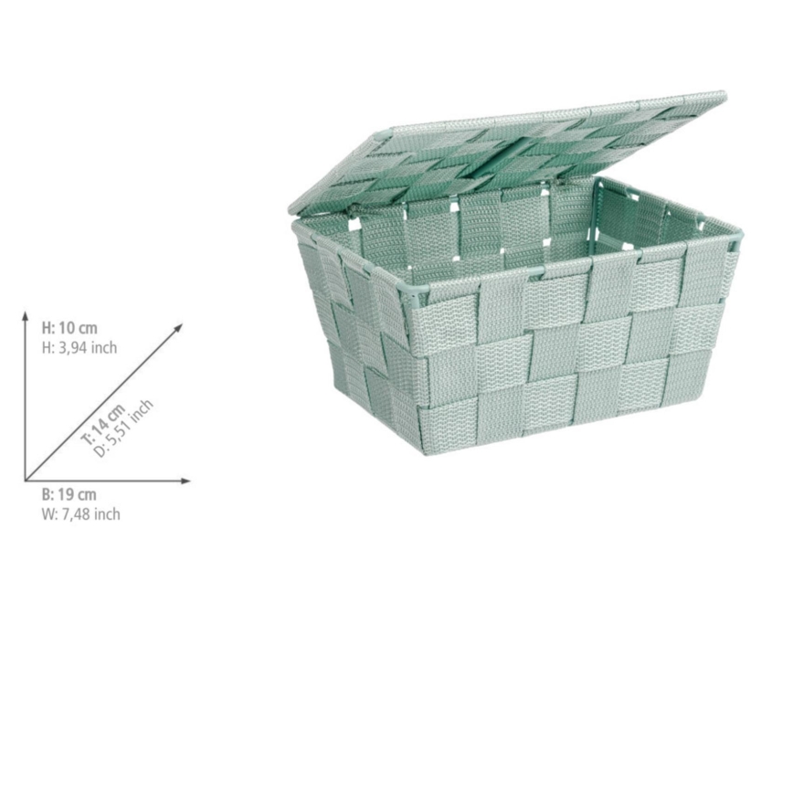 WENKO 22573100 - Cesta ADRIA 19x14 cm verde