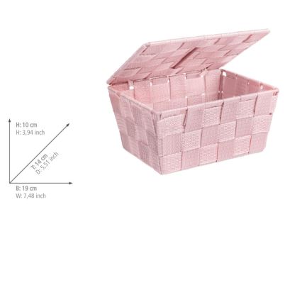 WENKO 22574100 - Cesta ADRIA 19x14 cm rosa