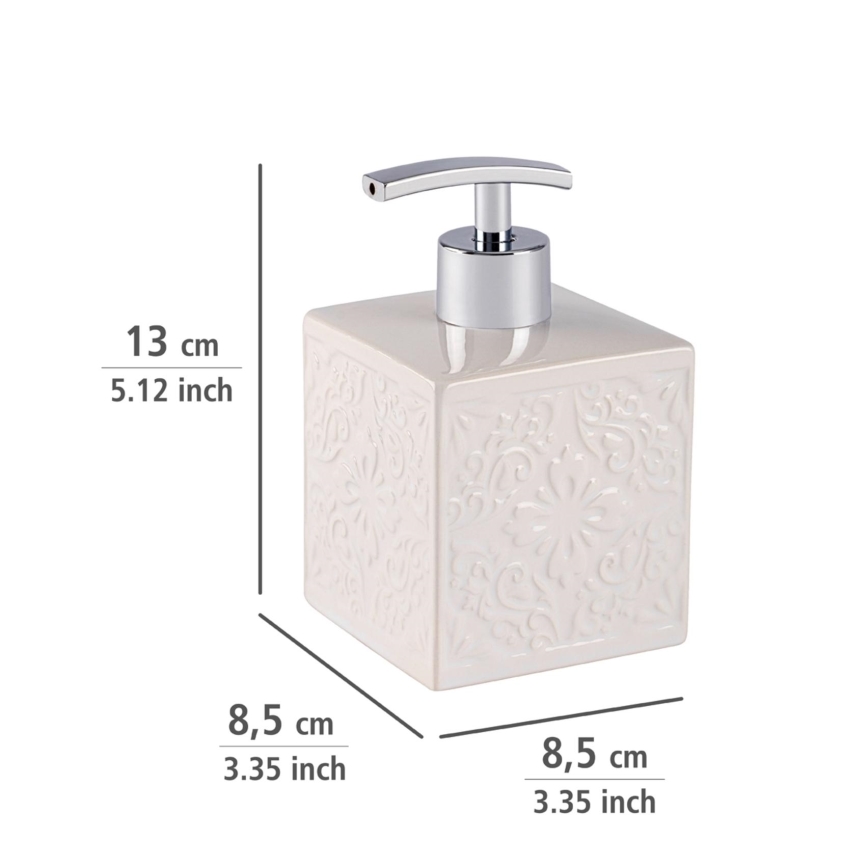 WENKO 22650100 - Dispensador de jabón CORDOBA 500 ml blanco