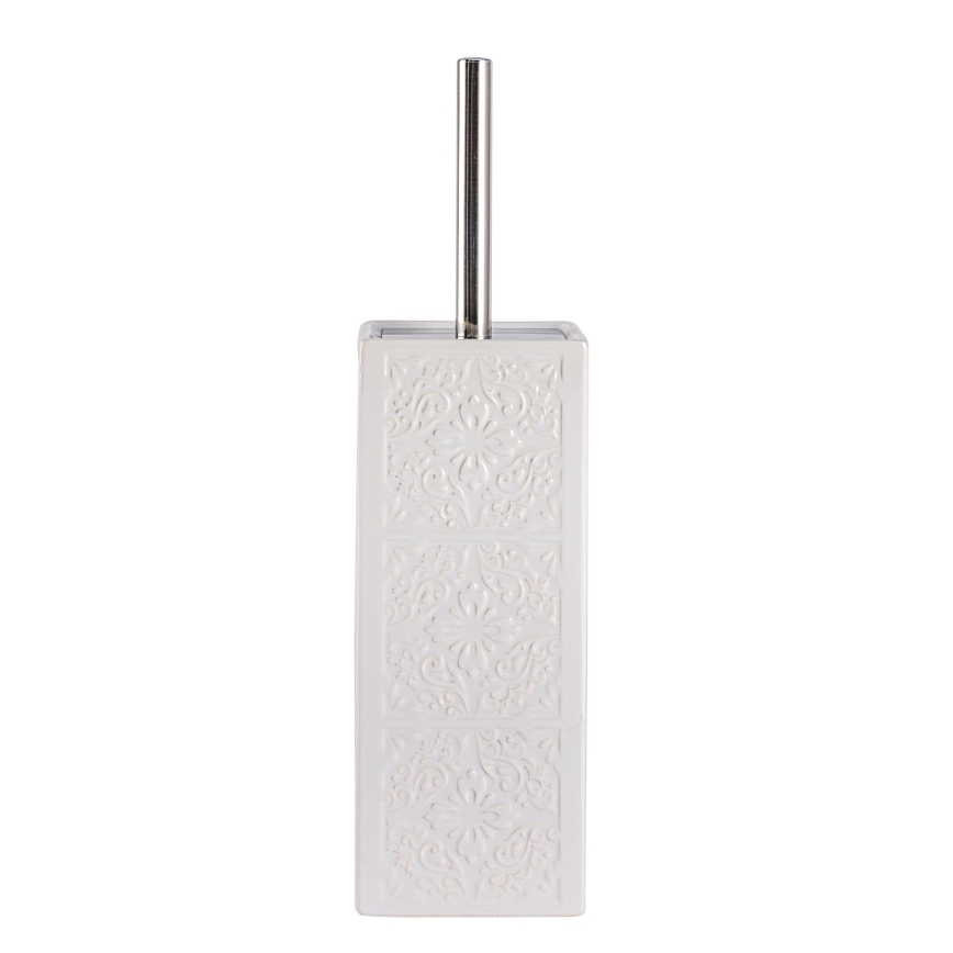 WENKO 22651100 - Escobilla para WC CORDOBA 9,5x35 cm blanca