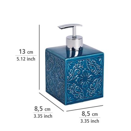 WENKO 22653100 - Dosificador de jabón CORDOBA 500 ml azul