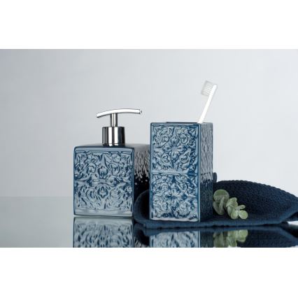 WENKO 22653100 - Dosificador de jabón CORDOBA 500 ml azul