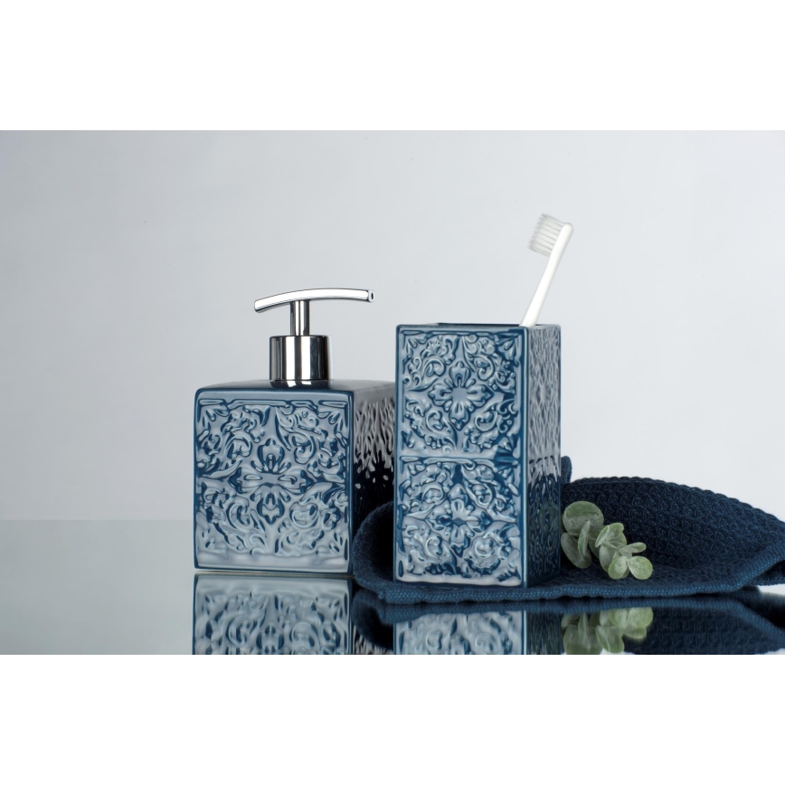 WENKO 22653100 - Dosificador de jabón CORDOBA 500 ml azul