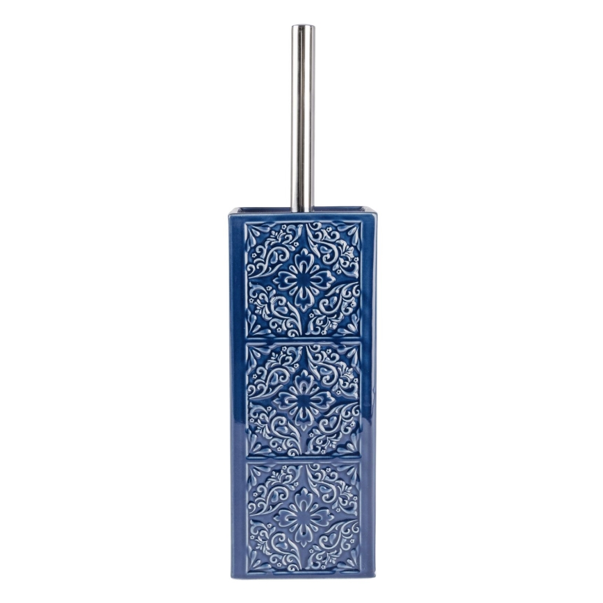 WENKO 22654100 - Cepillo para inodoro CÓRDOBA 9,5 x 35 cm, azul