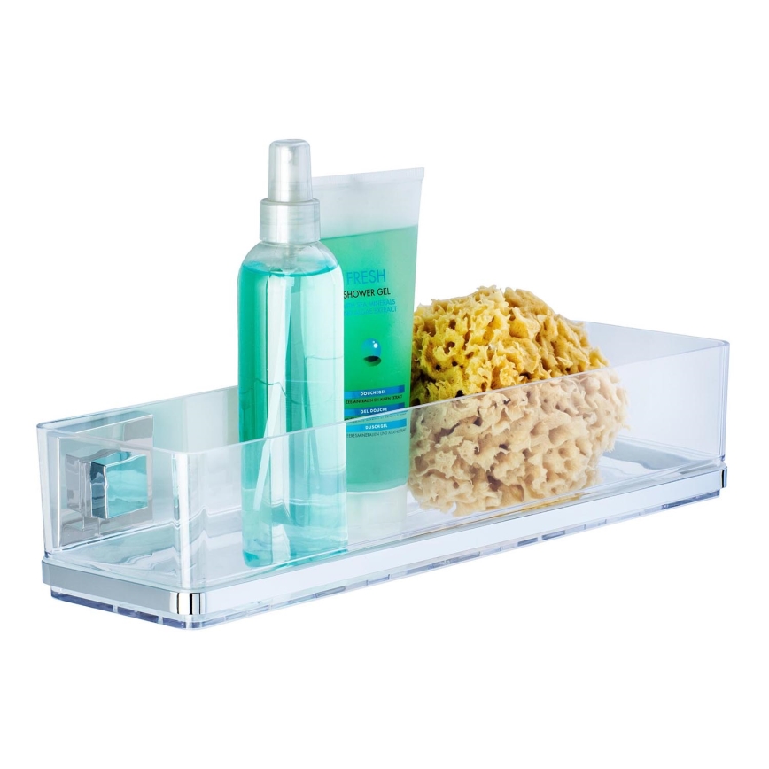 WENKO 22685100-Estante VACUUM-LOC QUADRO ED 38,5 x 14,5 cm, plateado/cromo brillante