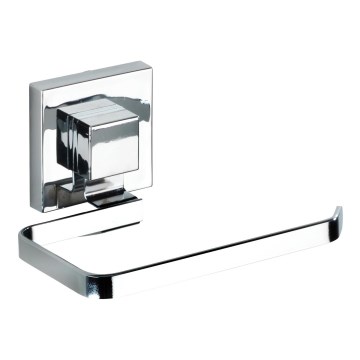 WENKO 22687100 - Portarrollos de papel higiénico VACUUM-LOC QUADRO ED 14x11 cm cromado brillante