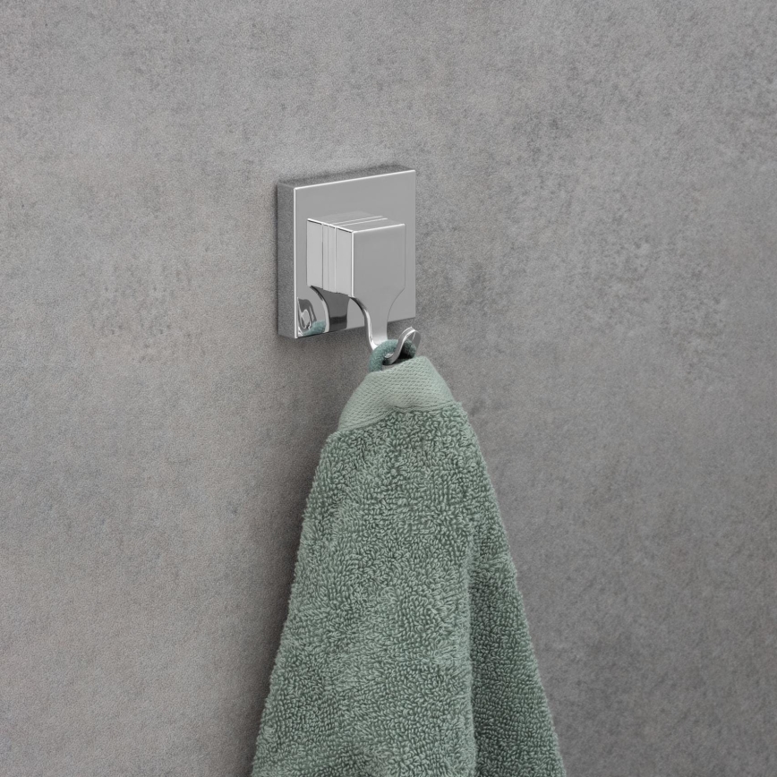 WENKO 22688100 - Gancho VACUUM-LOC QUADRO ED 6x7 cm plateado/cromo brillante