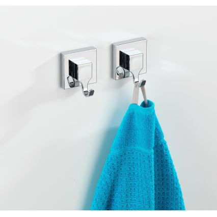 WENKO 22688100 - Gancho VACUUM-LOC QUADRO ED 6x7 cm plateado/cromo brillante