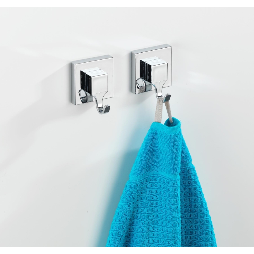 WENKO 22688100 - Gancho VACUUM-LOC QUADRO ED 6x7 cm plateado/cromo brillante