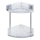 WENKO 22690100 - Estante de esquina VACUUM-LOC QUADRO ED 28 x 32,5 cm plateado/cromo brillante