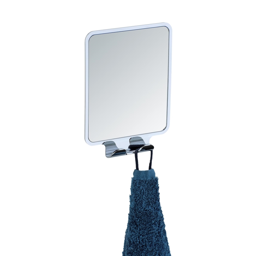 WENKO 22693100 - Espejo cosmético VACUUM-LOC QUADRO ED 14x19,5 cm, cromado brillante