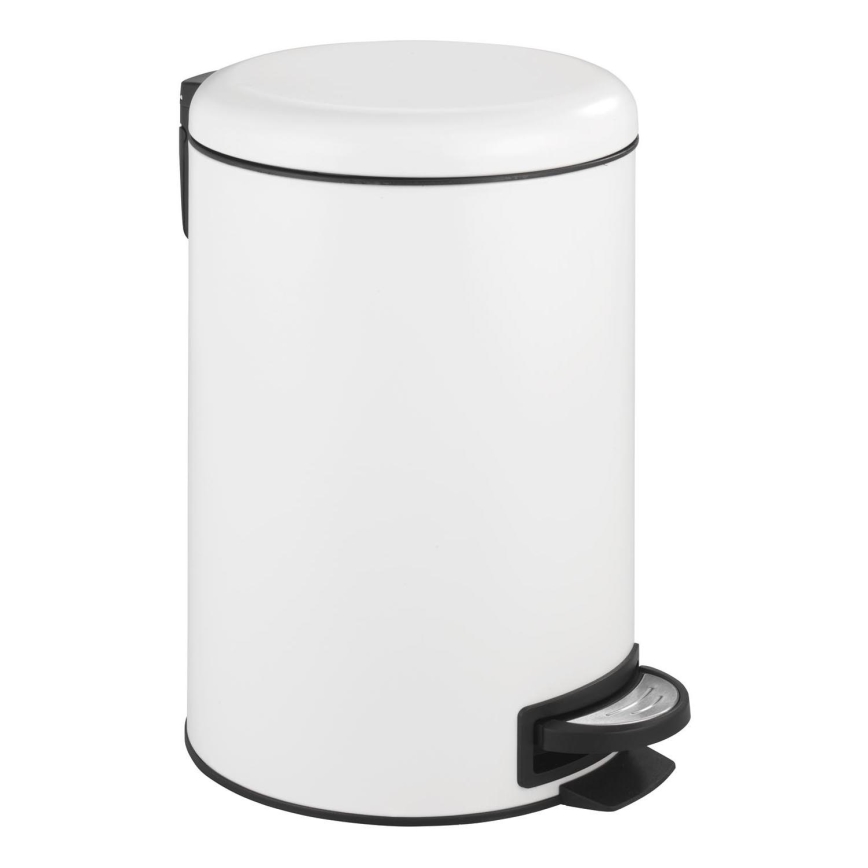 WENKO 22707100 - Cubo de basura LEMAN 25x38 cm blanco/negro