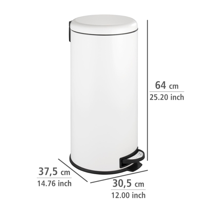 WENKO 22709100 - Cesta LEMAN 30,5x64 cm blanco/negro