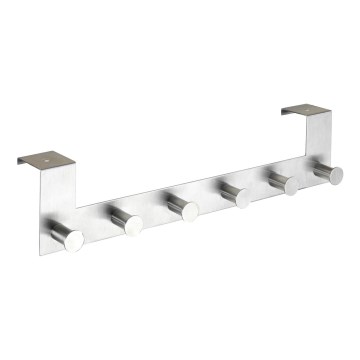 WENKO 22804100-Perchero CELANO 39x11 cm acero inoxidable/plateado