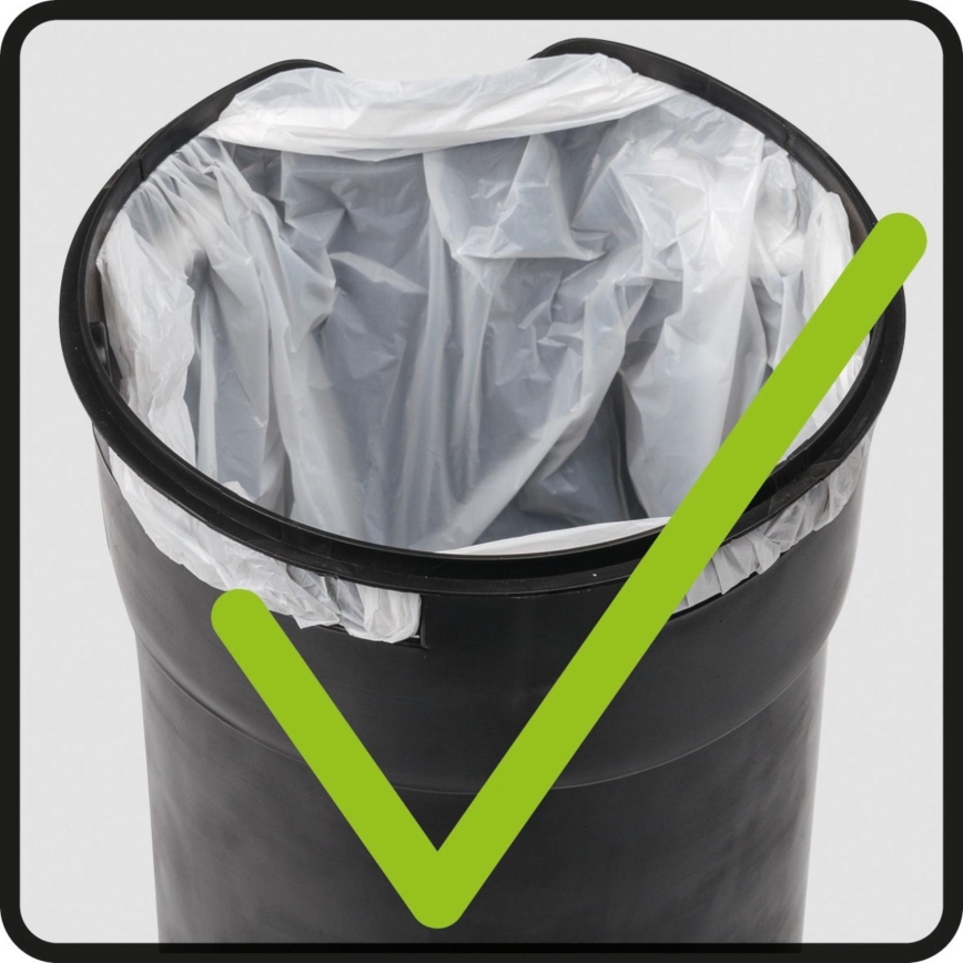 WENKO 22829100 - Papelera LEMAN 17x25 cm acero inoxidable/satinado/negro