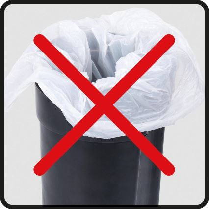 WENKO 22829100 - Papelera LEMAN 17x25 cm acero inoxidable/satinado/negro