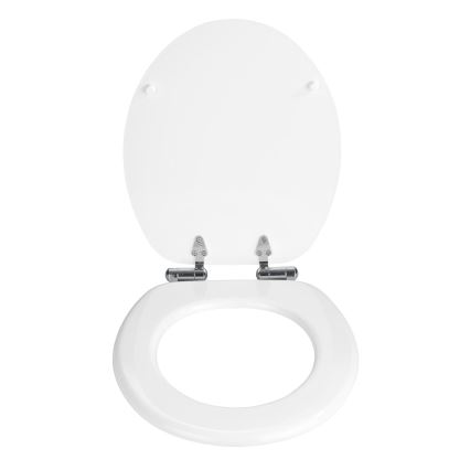 WENKO 22885100-WC asiento de inodoro URBIO 36x42,5 cm blanco/plateado