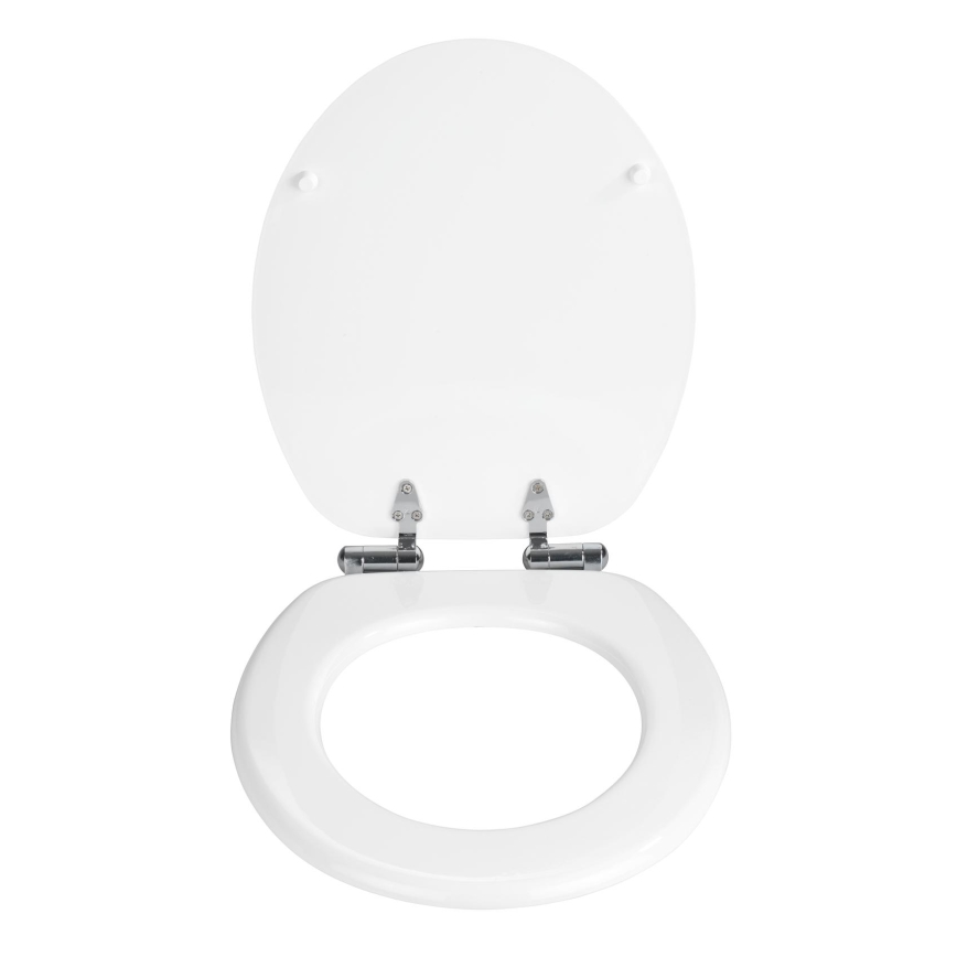 WENKO 22885100-WC asiento de inodoro URBIO 36x42,5 cm blanco/plateado