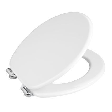 WENKO 22885100-WC asiento de inodoro URBIO 36x42,5 cm blanco/plateado