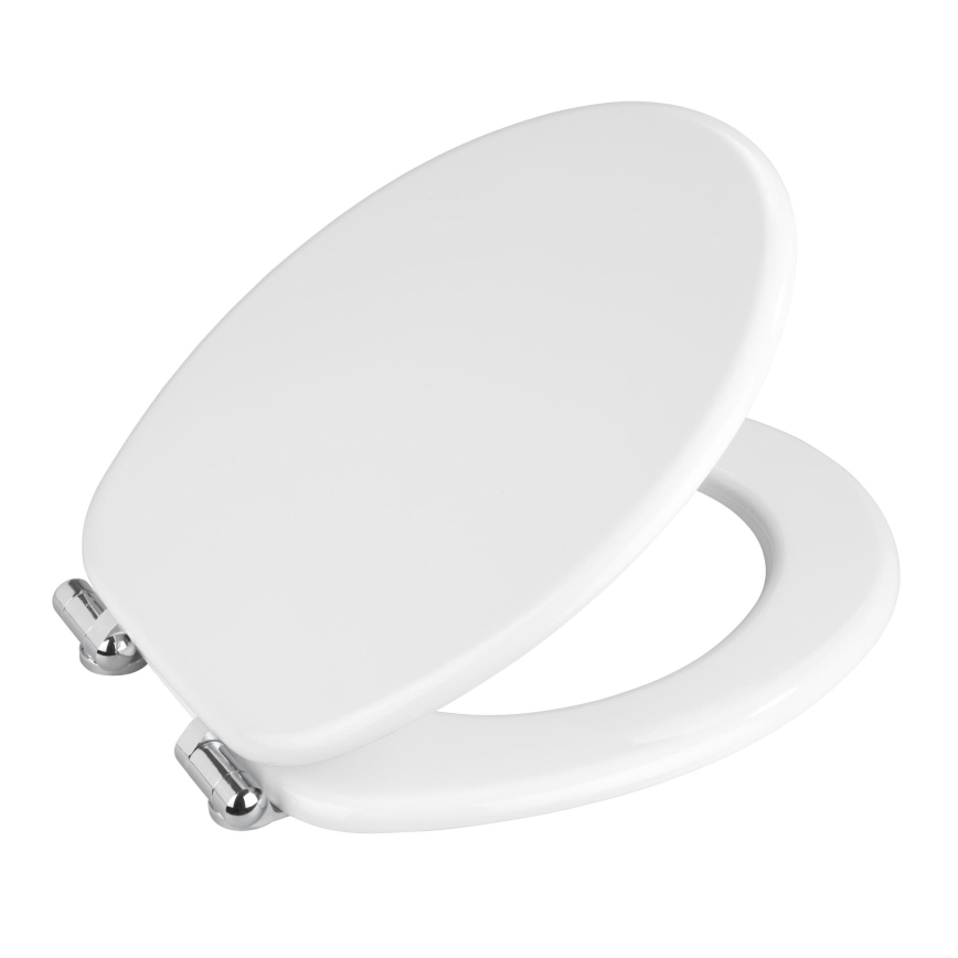WENKO 22885100-WC asiento de inodoro URBIO 36x42,5 cm blanco/plateado