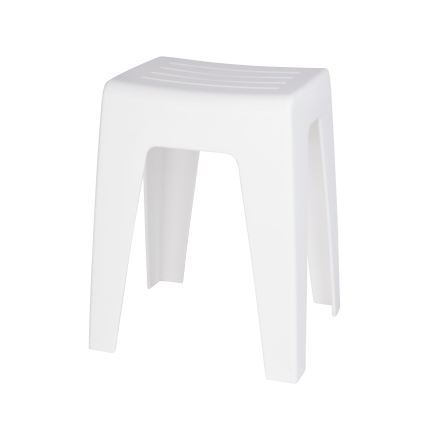 WENKO 22943100 - Taburete KUMBA 38x47 cm blanco