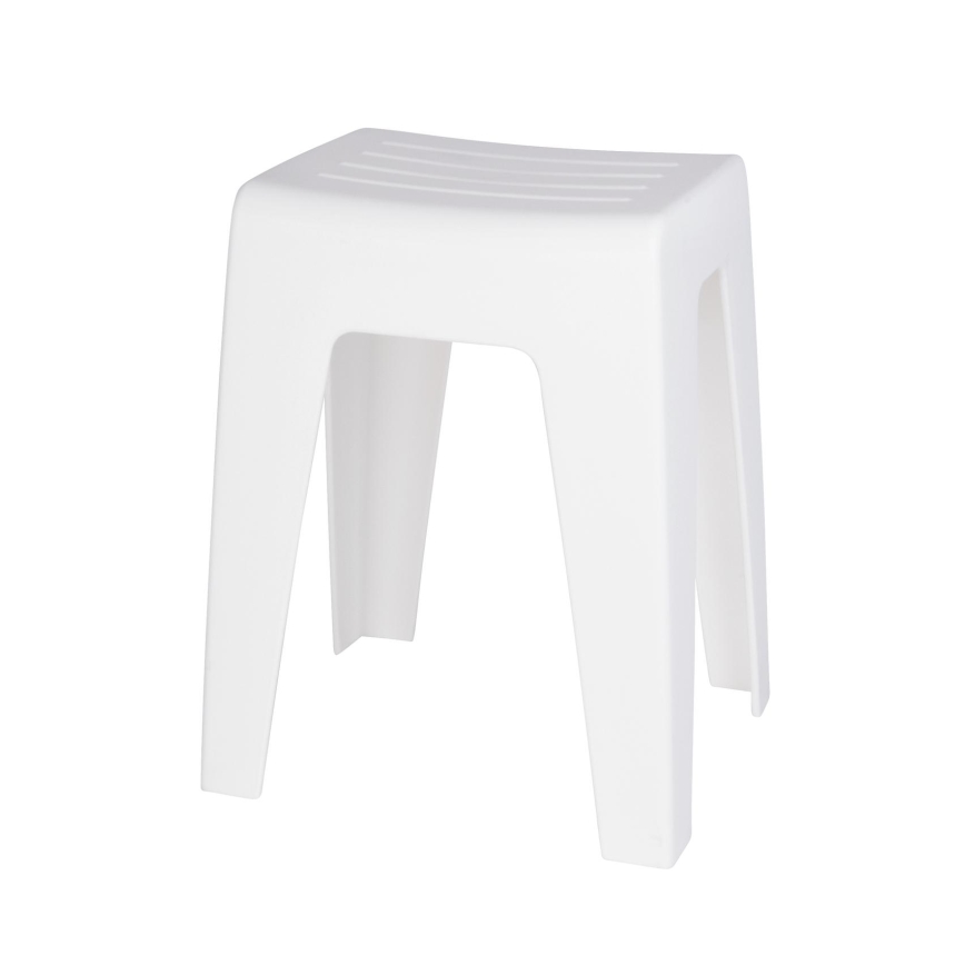WENKO 22943100 - Taburete KUMBA 38x47 cm blanco