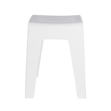 WENKO 22943100 - Taburete KUMBA 38x47 cm blanco