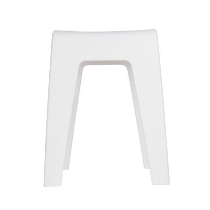 WENKO 22943100 - Taburete KUMBA 38x47 cm blanco