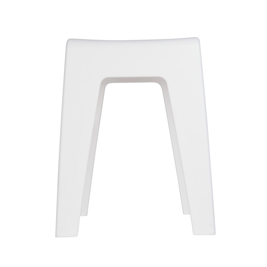 WENKO 22943100 - Taburete KUMBA 38x47 cm blanco