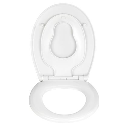 WENKO 22973100-WC asiento DELOS 44,5x37,5 cm blanco/plateado
