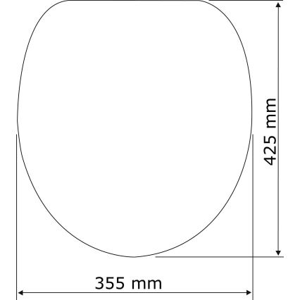 WENKO 22977100-Asiento de inodoro BELLEVUE 35,5x42,5 cm antracita/plata