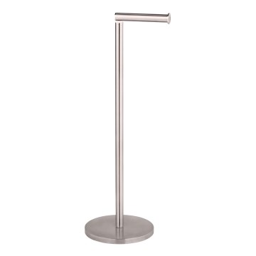 WENKO 22985100 - Soporte para papel higiénico 21 x 55 cm, acero inoxidable/plateado