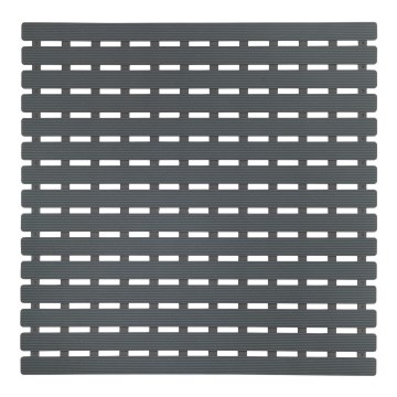 WENKO 23125100-Alfombrilla de ducha ARINOS 54x54 cm gris/gris