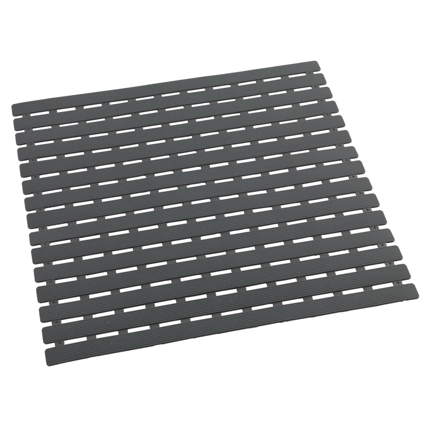 WENKO 23125100-Alfombrilla de ducha ARINOS 54x54 cm gris/gris