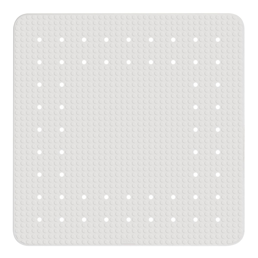WENKO 23135100-Alfombrilla de ducha MIRASOL 54x54 cm blanca
