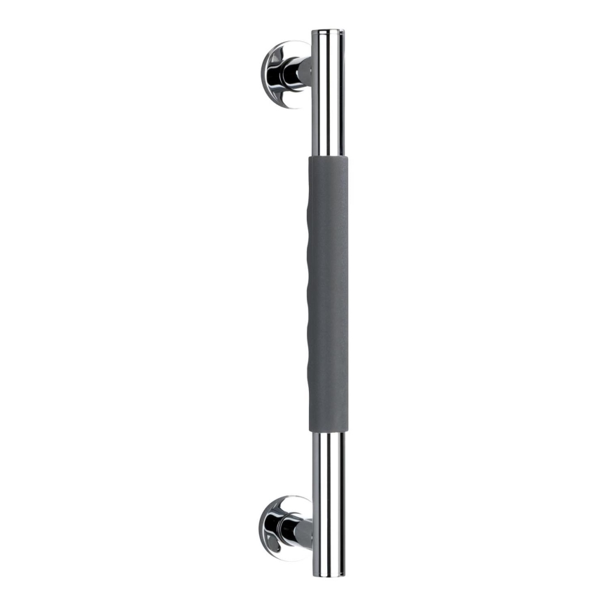 WENKO 23284100-Asidero SECURA 40,5x9 cm acero inoxidable/antracita/cromado brillante