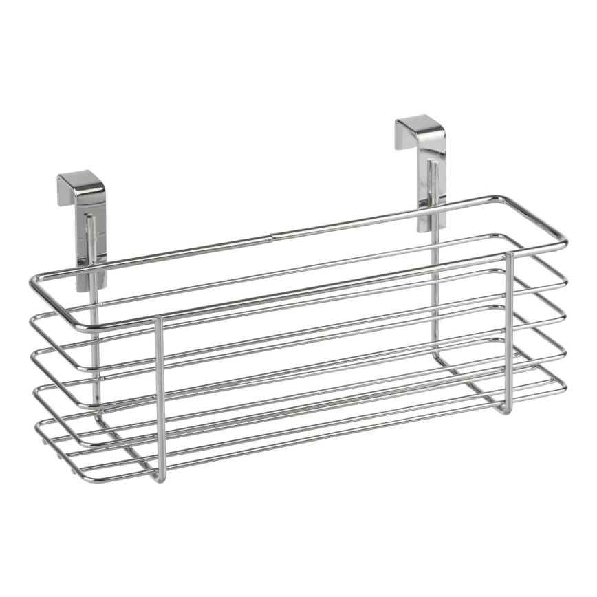 WENKO 2344100 - Cesta SLIM 24x11,5 cm brillo. cromado/negro