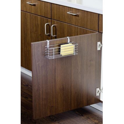 WENKO 2344100 - Cesta SLIM 24x11,5 cm brillo. cromado/negro