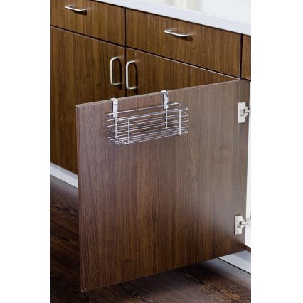 WENKO 2344100 - Cesta SLIM 24x11,5 cm brillo. cromado/negro