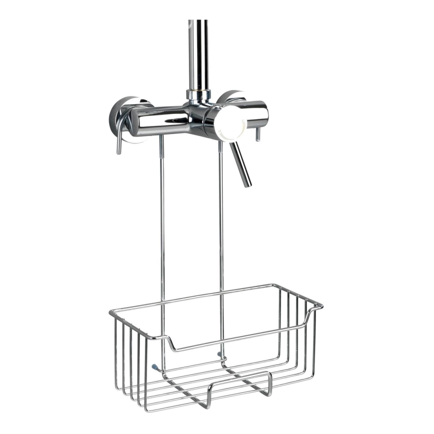 WENKO 23499100 - Estante de ducha MILO 25x36 cm acero inoxidable/plateado/transparente