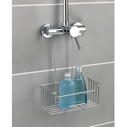 WENKO 23499100 - Estante de ducha MILO 25x36 cm acero inoxidable/plateado/transparente
