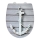 WENKO 23536100 - asiento para inodoro RELIEF 36,5 x 45 cm multicolor/plata
