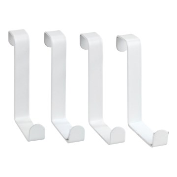 WENKO 23545100 - Colgador para puerta 7,6x6 cm, blanco