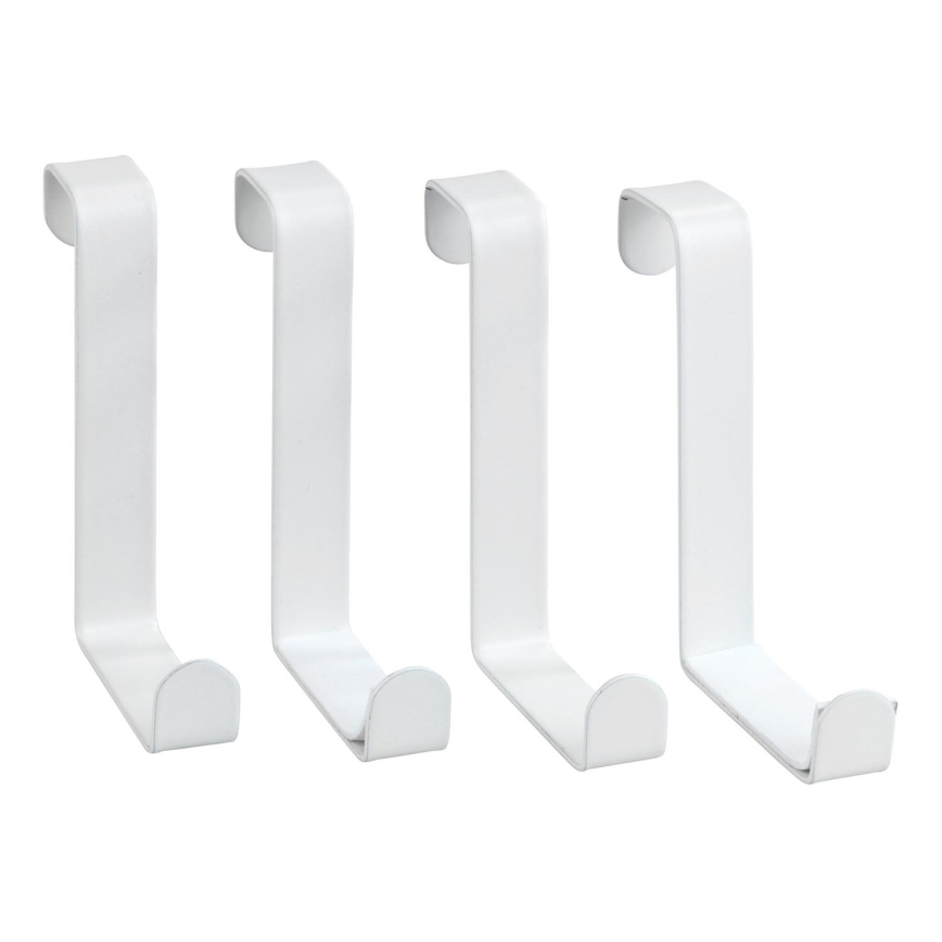 WENKO 23545100 - Colgador para puerta 7,6x6 cm, blanco
